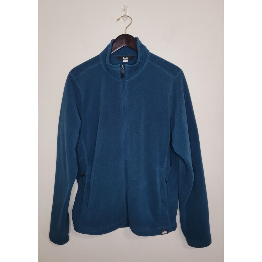 REI Co-op Women's Size XL Full Zip Fleece Jacket Teal Hiking Outdoors‎ Gorpcore